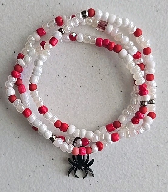 Michele’s Attic Boutique Seed Bead & Charm Bracelets (3PCS) Hey Mr. Spider 1371
