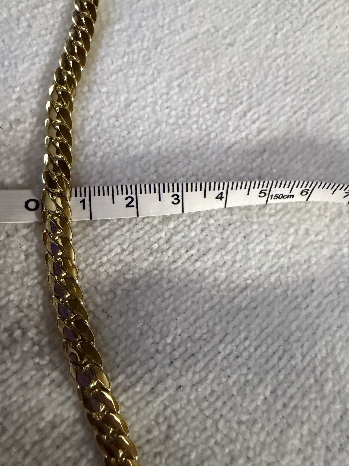8”14k Gold Filled Miami Box Lock Cuban Chain Bracelet