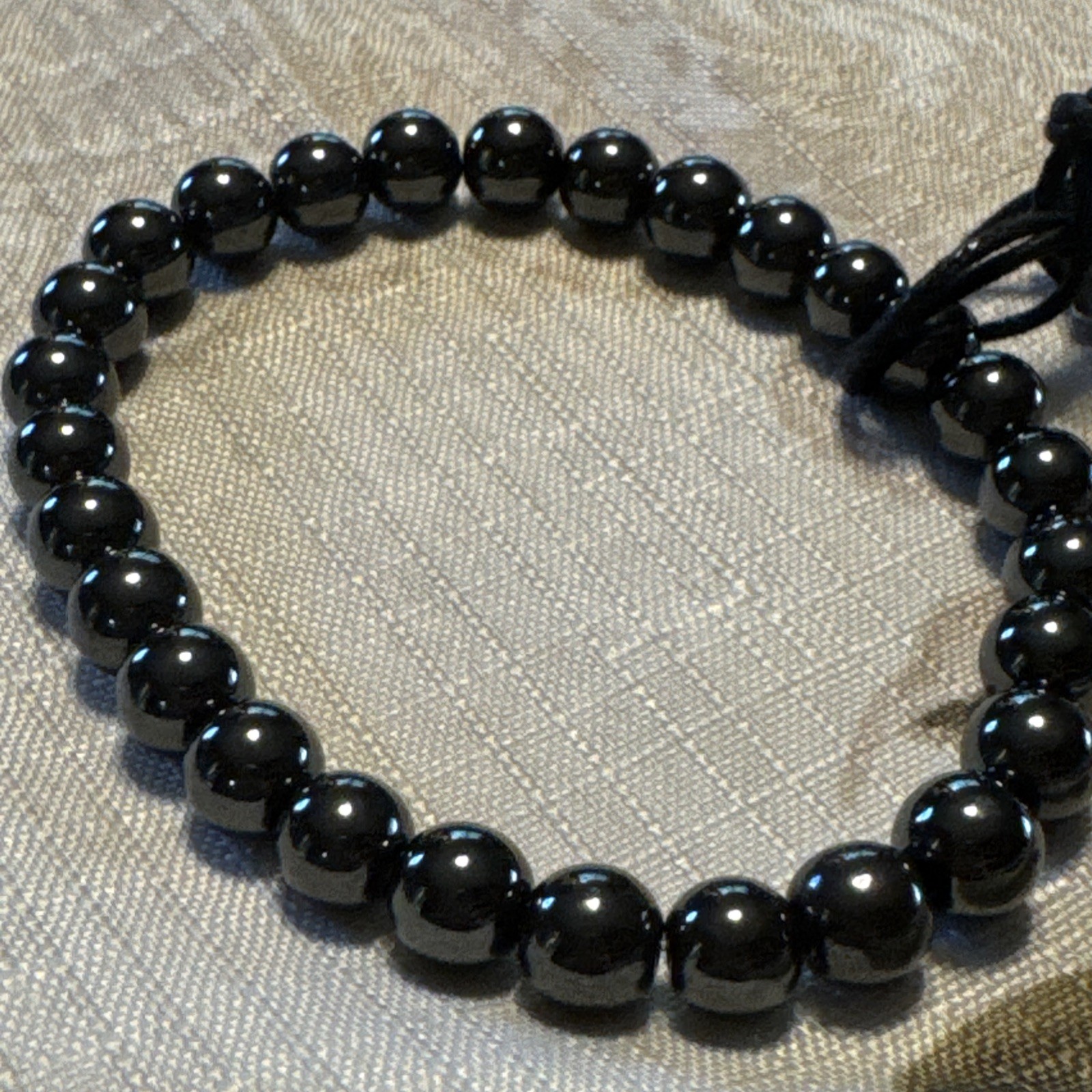 Anthony Jacob’s, Genuine Stone Black bracelets Unisex