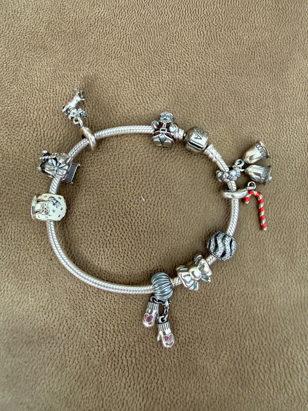 Pandora 2013 Holiday Charm Bracelet 19cm Sterling Silver w/ Box