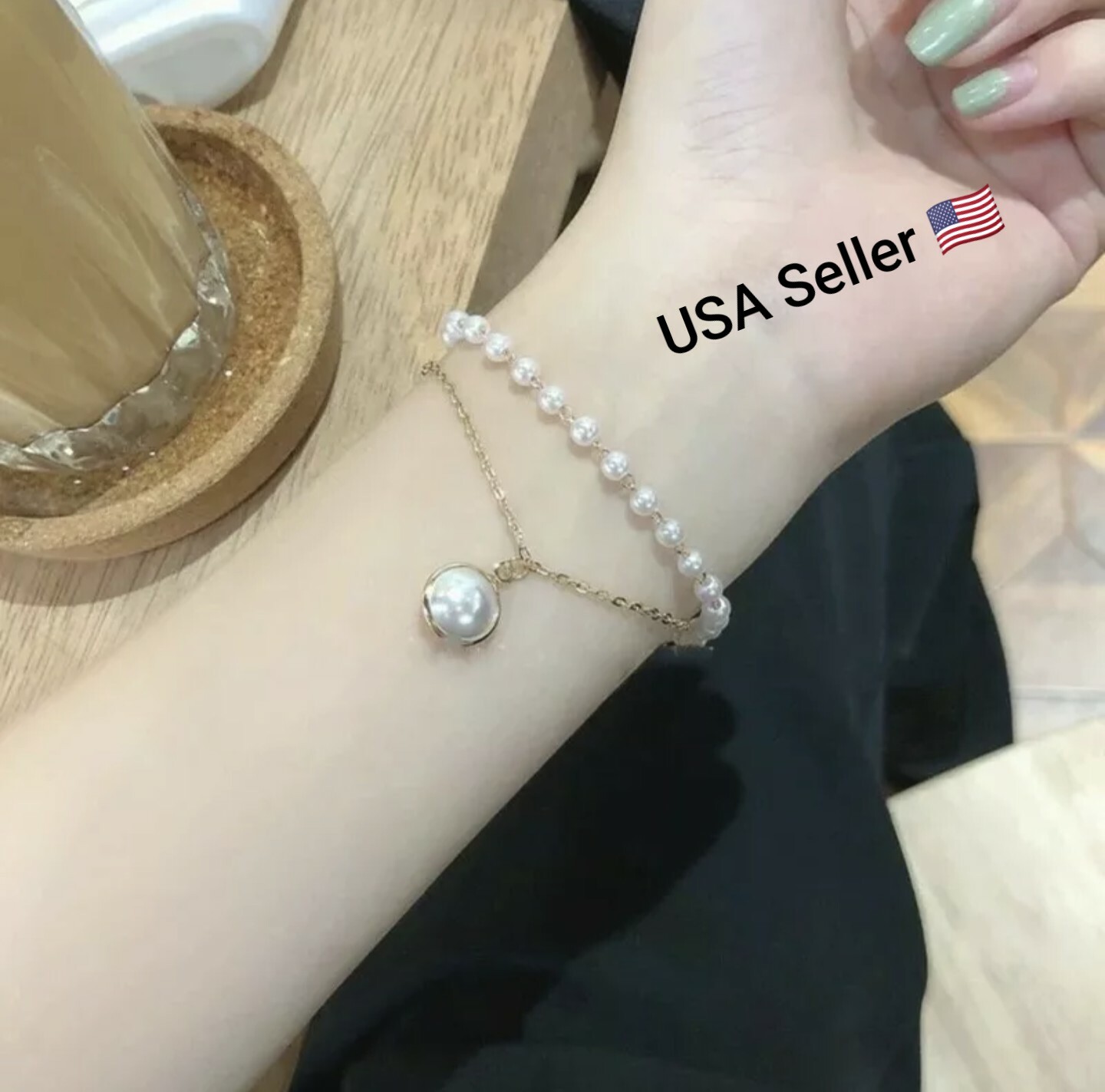New Simple Imitation Pearl Adjustable Multilayer Bracelets Women Beauty Fashion