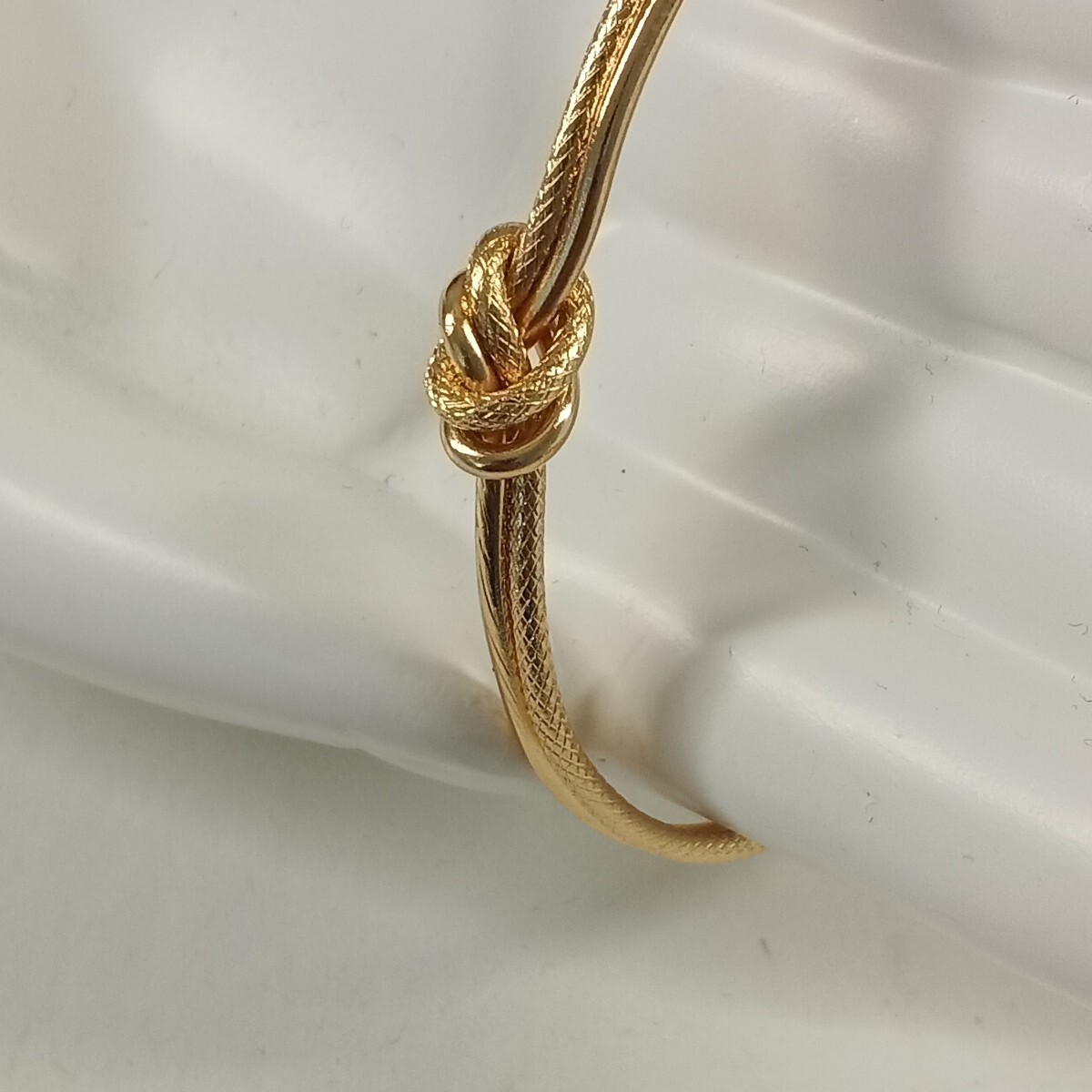 Women’s Knot Cuff Bracelet One Size Brass Plated Gold Fashion Jewelry