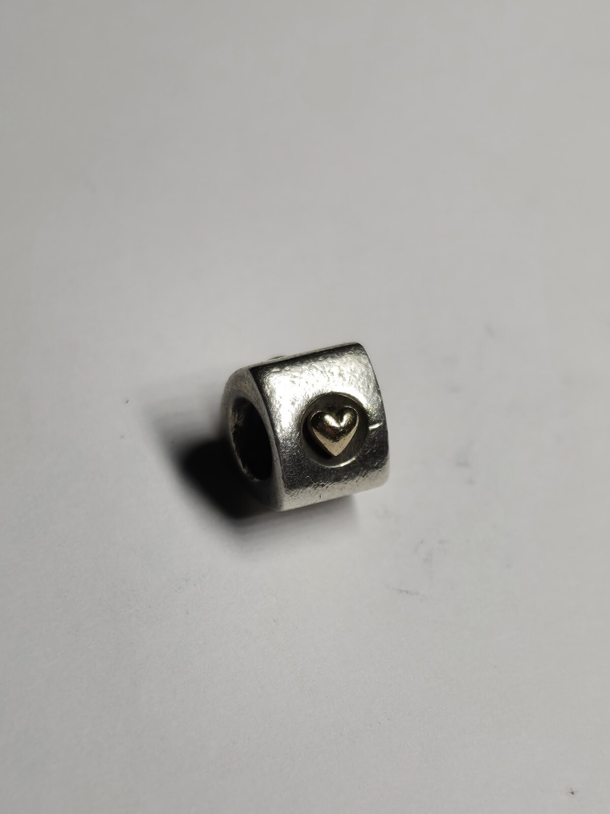 Pandora 790305 Heart of Gold Bead Charm 925 Sterling Silver & 14K Yellow Gold