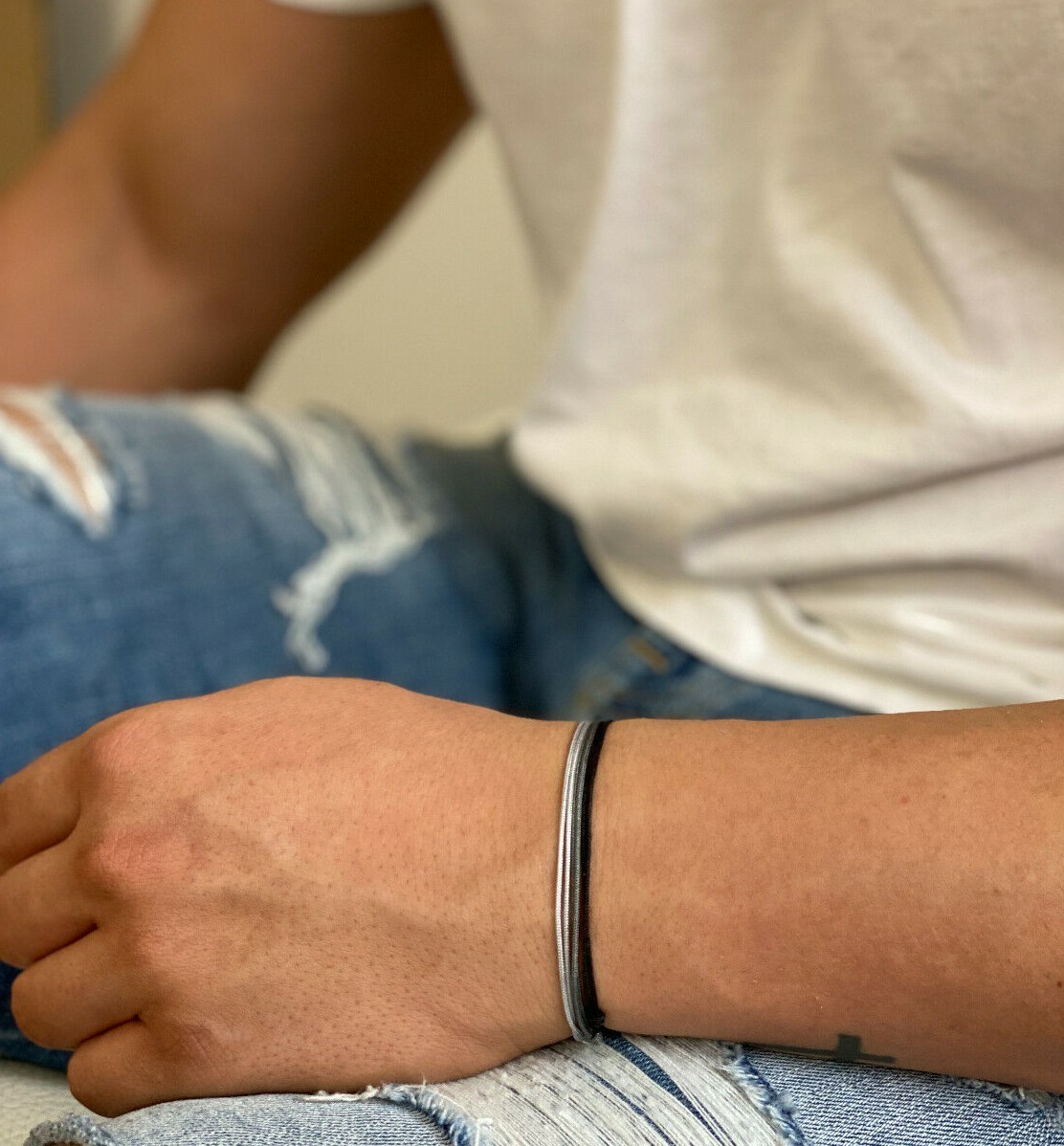 Surfer String Bracelet Black Thick Thin Cord Waterproof Women Men Beach Jewelry