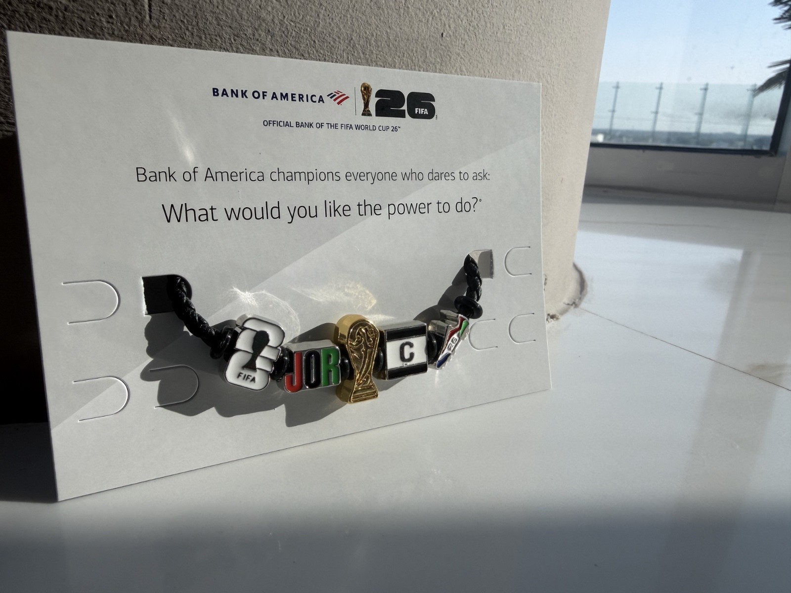 FIFA 2026 World Cup Bracelet Game Day Charms – JORDAN – Collectible
