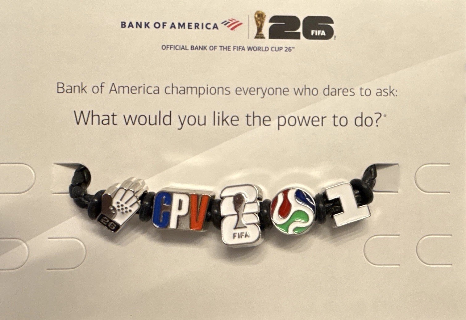 FIFA Soccer Cord Bead Charm Bracelet CAPE VERDE #1 Vozinha