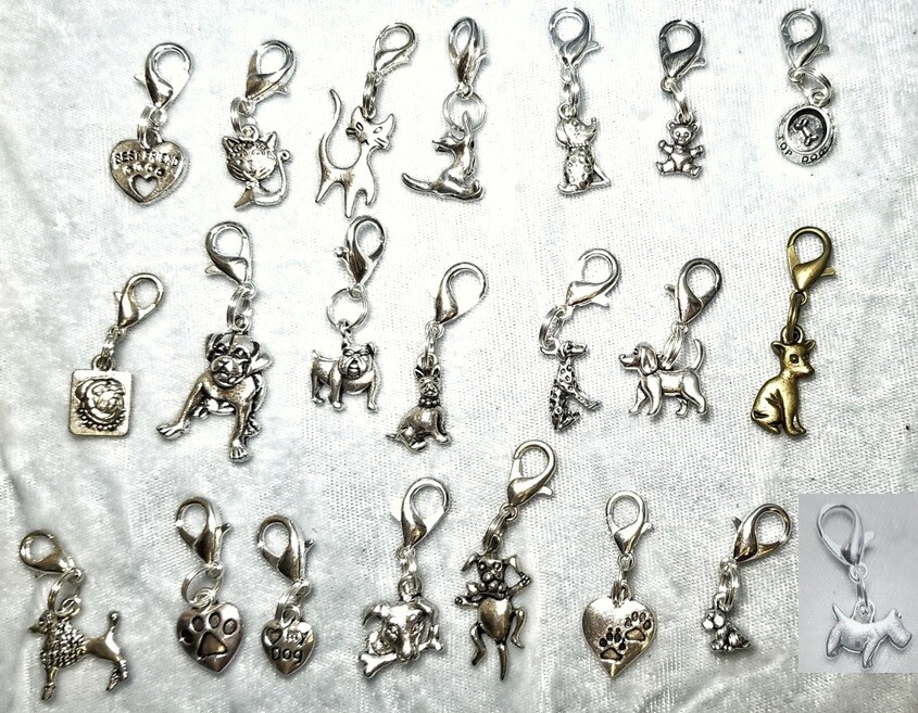 Pet Clip-on Charm Backpack Purse Zipper Dog Cat Keychain STOCKING STUFFER