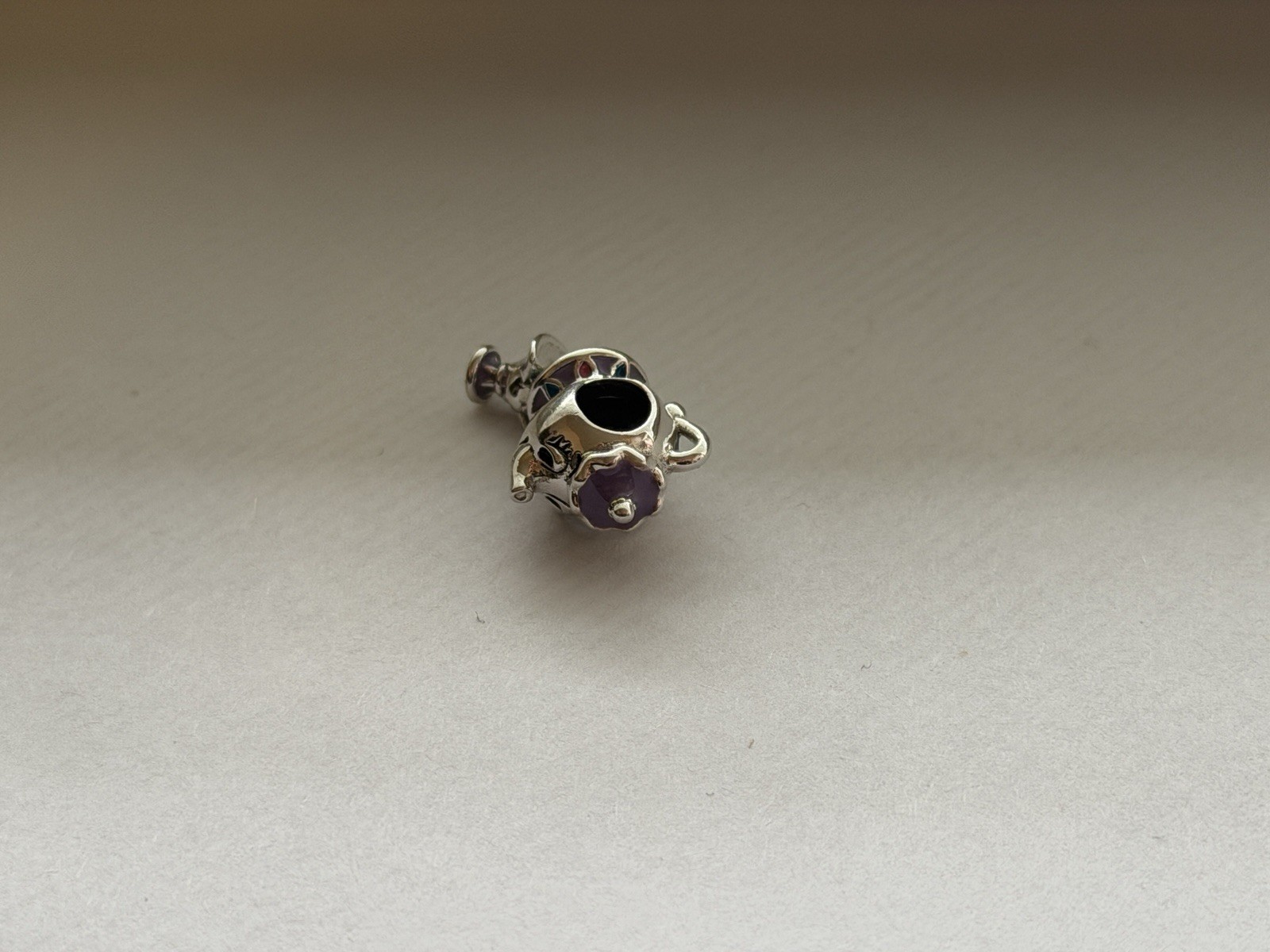 Genuine Pandora Disney Beauty And Beast Mrs Potts n Chip Dangle Charm 799015C01