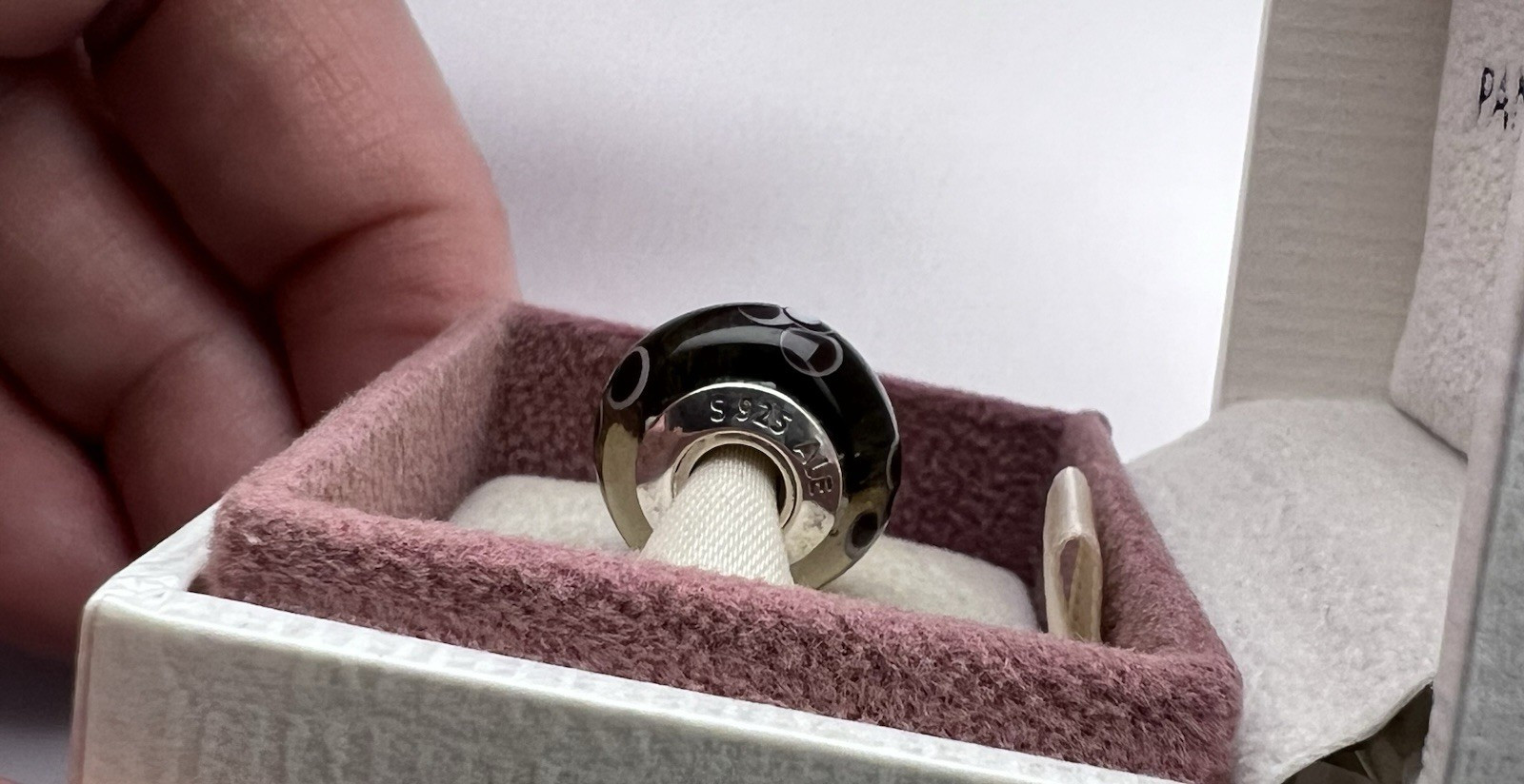 Authentic PANDORA “Flowers for You” “Murano Glass S925 Sterling Silver ALE Charm
