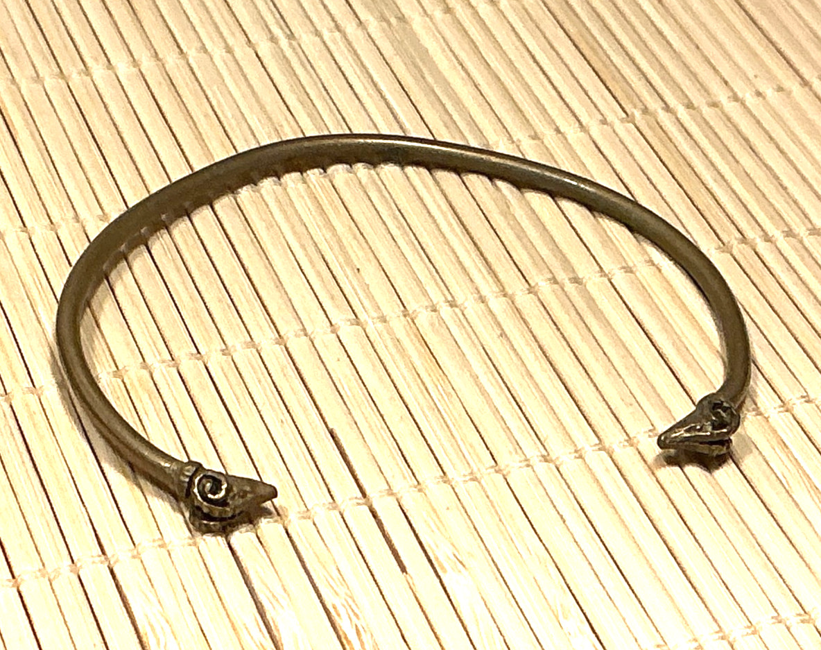 Fashion Bracelet Brass Ram Head Tube Style Metal Cuff Lot 98D