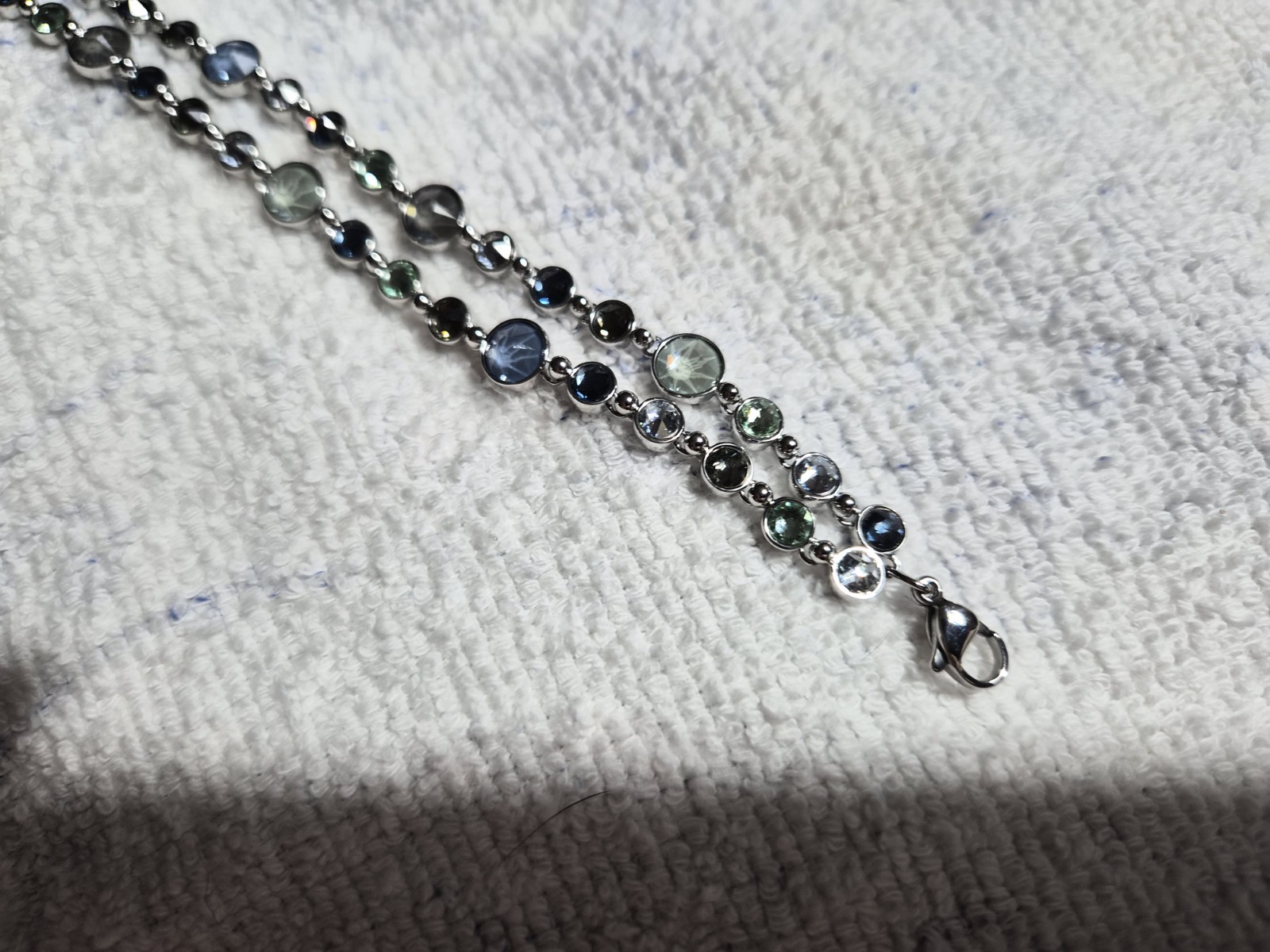 Touchstone Crystal Double Strand Bracelet, Tropics