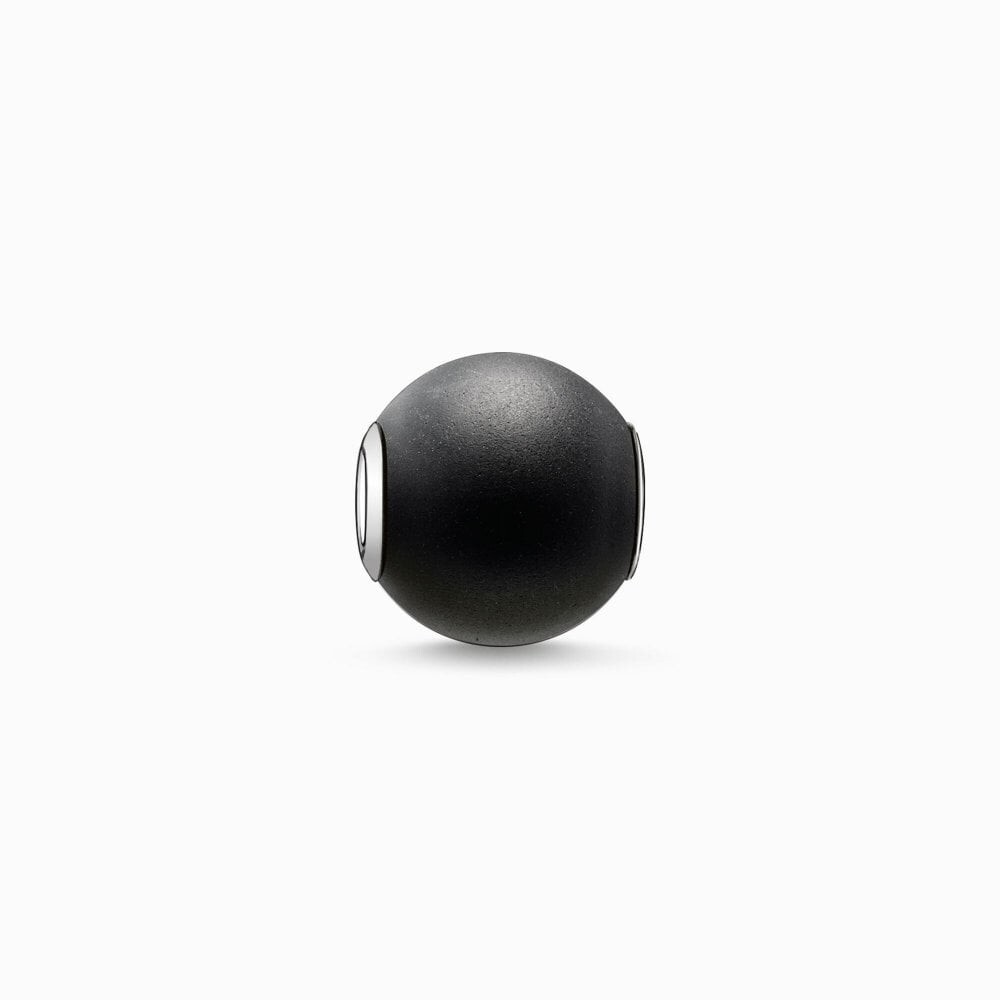 Genuine THOMAS SABO Matt Obsidian Karma Bead K0001-023-11 FREE DELIVERY