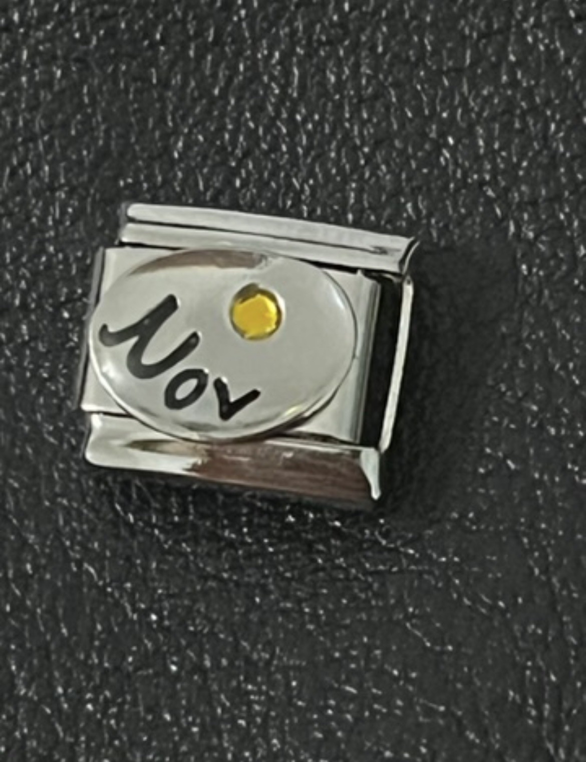 November Charm Anniversary Birthday Silver Charm Fit 9mm Italian Bracelet Gift