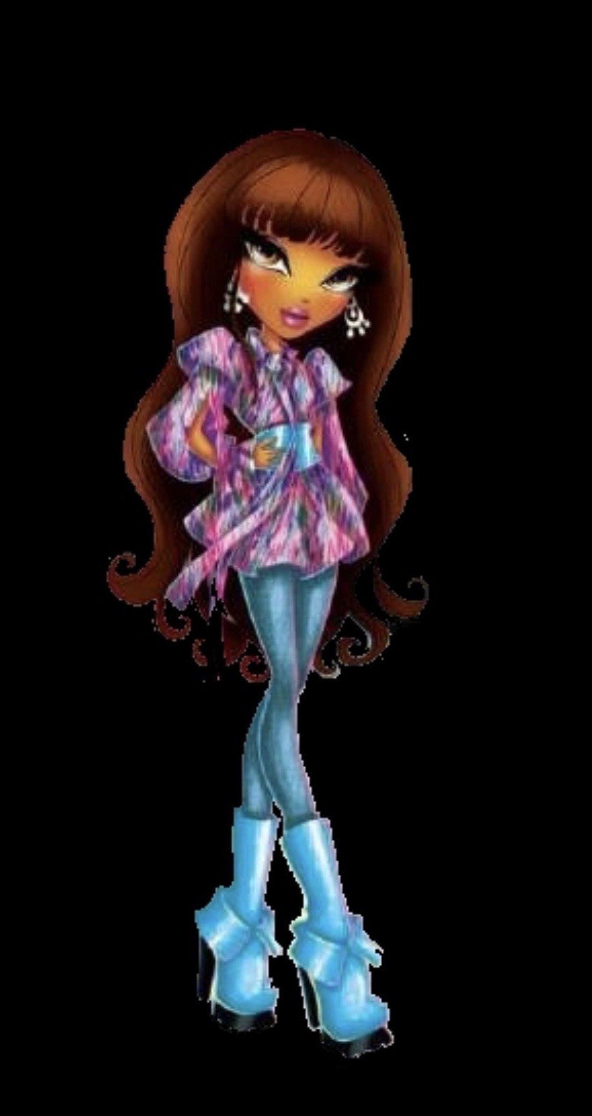 #1/3 BRATZ “SASHA” “BUNNY BOO” Face ORIGINAL Italia CHARM Col. single Link 9mm