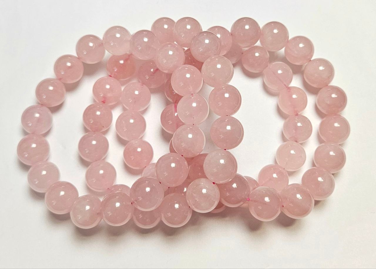 All Natural Pink Quartz Bracelet-GREAT GIFT/Free Shipping