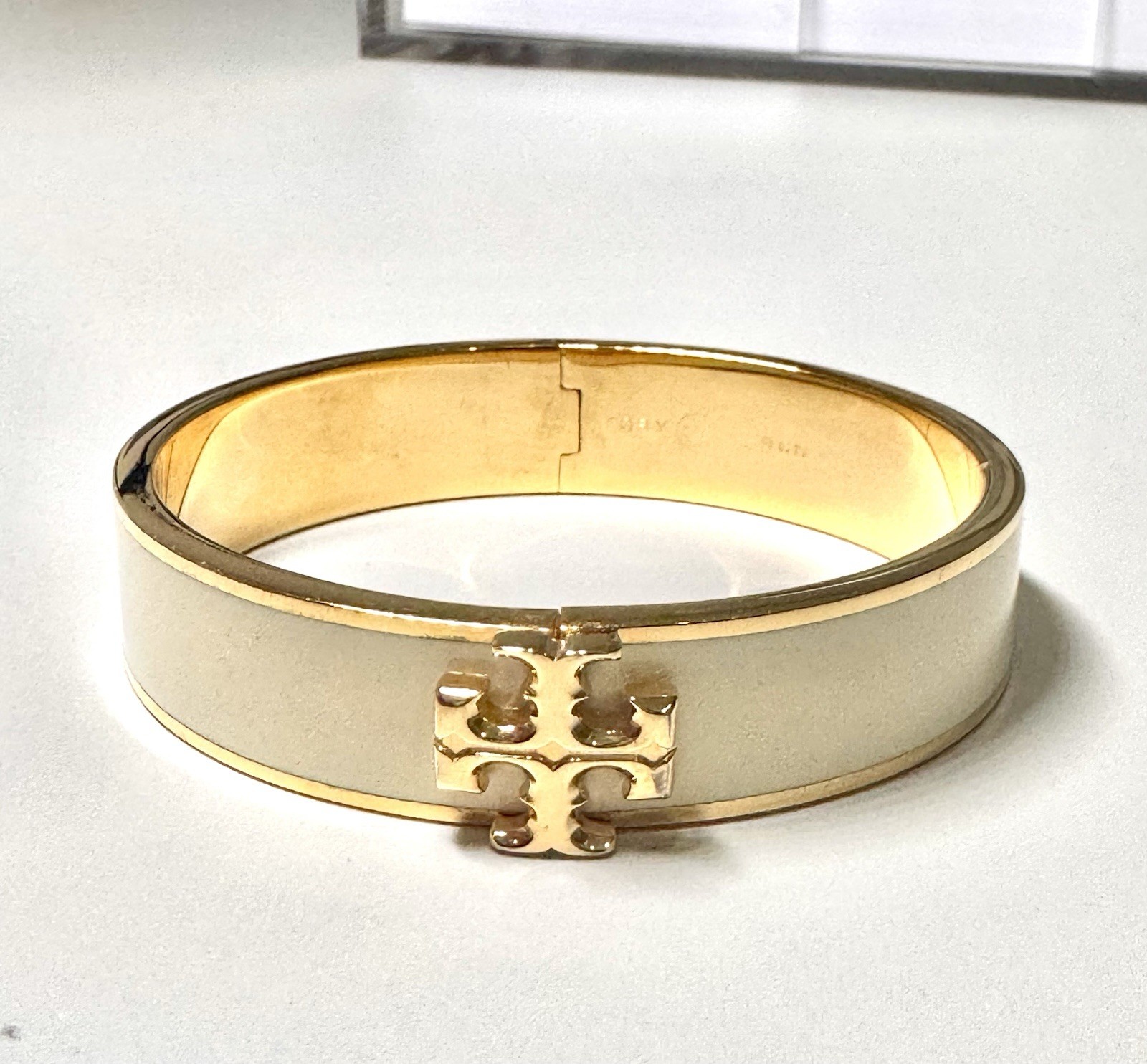tory burch Enamel Bracelet Gold /ivory