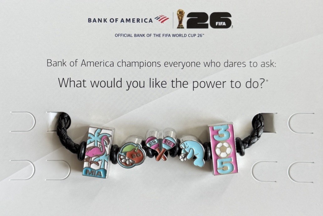 Bank of America FIFA World Cup 26 Limited Edition RARE MIAMI Bracelet