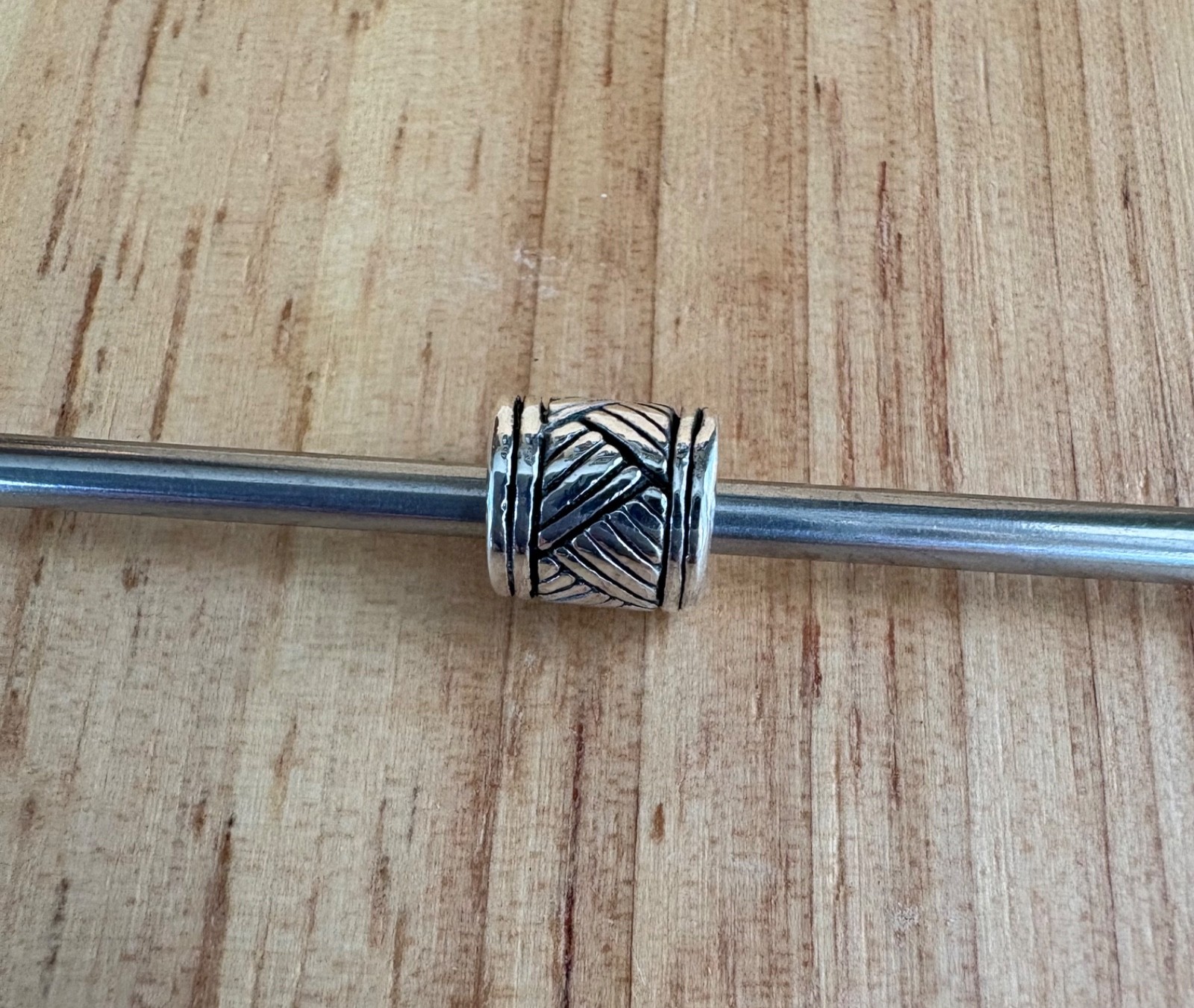 Trollbeads World Tour Sterling Silver Africa Drum Beat Limited Edition Bead RARE