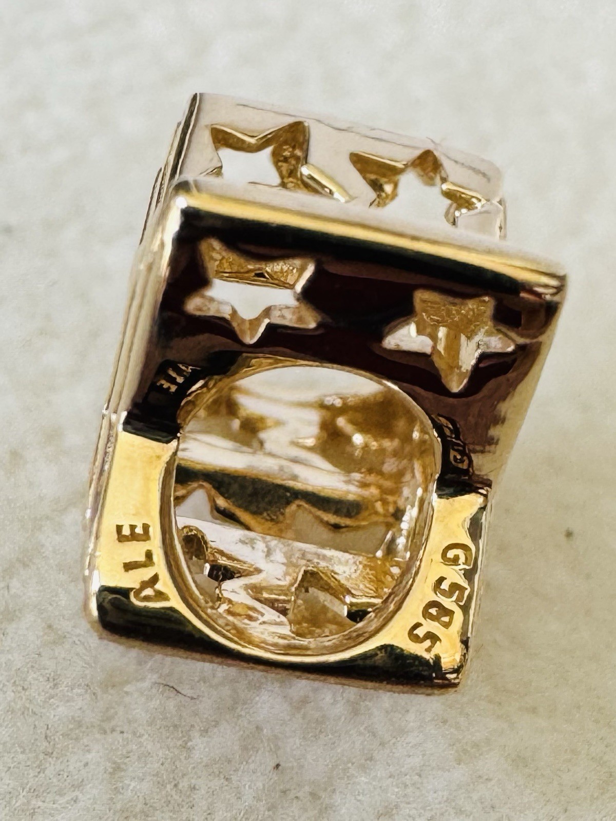 Authentic Pandora 14k Solid Gold ALE G585 “Radiant Star” Charm