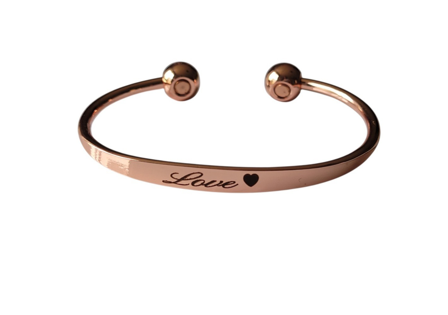 Pure Copper Magnetic Traditional Ball Bracelet Arthritis Therapy Cuff * Love