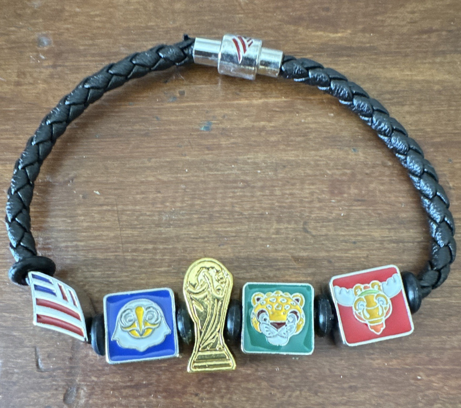 Bank of America FIFA 26, Charm Bracelet, Black, Magnetic Closure, 9”