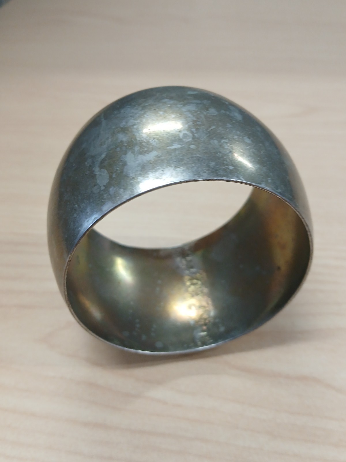 Wide Silver Tone Metal Cuff Bracelet Textured Pattern No Stone