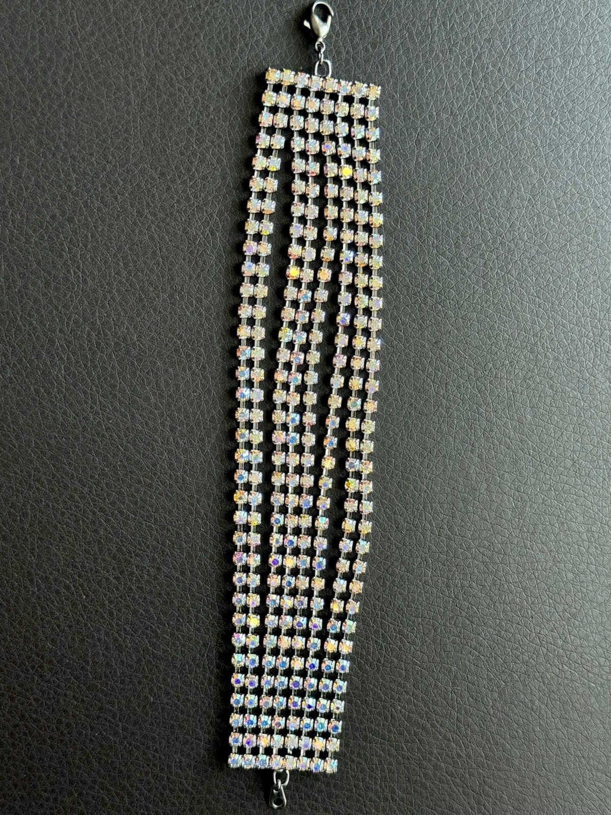 Butler & Wilson Rainbow, Iridescent Crystal Multi Chain Bracelet