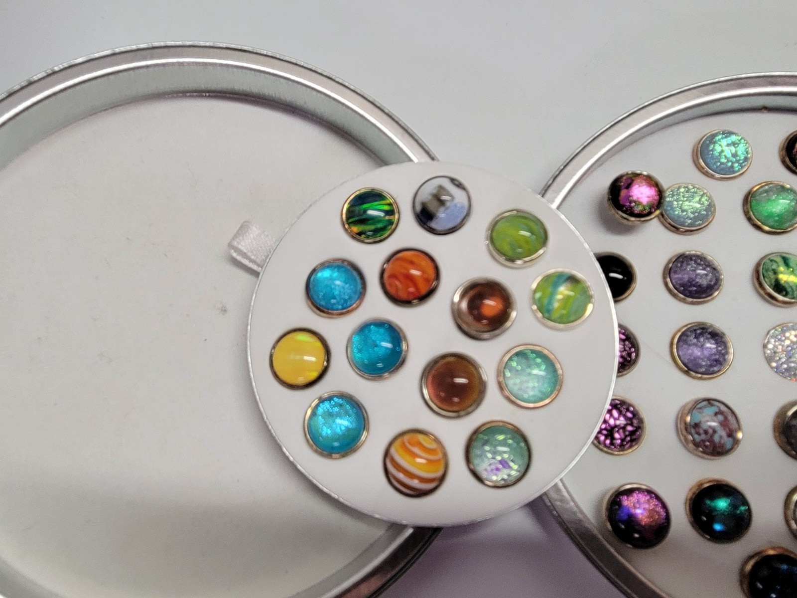 Choice Kameleon Jewelpop Sterling 925 Dichroic Murano Swarovski Enamel Glimmer