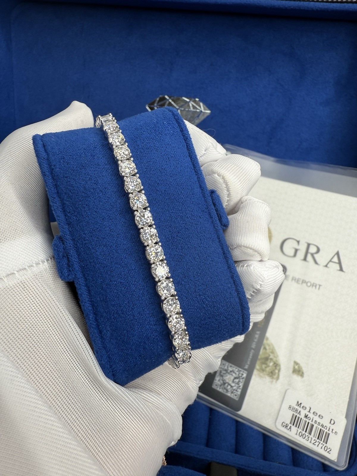 💎4mm Round Moissanite Tennis Chain Bracelet 925 Sterling Silver PASSES TESTER