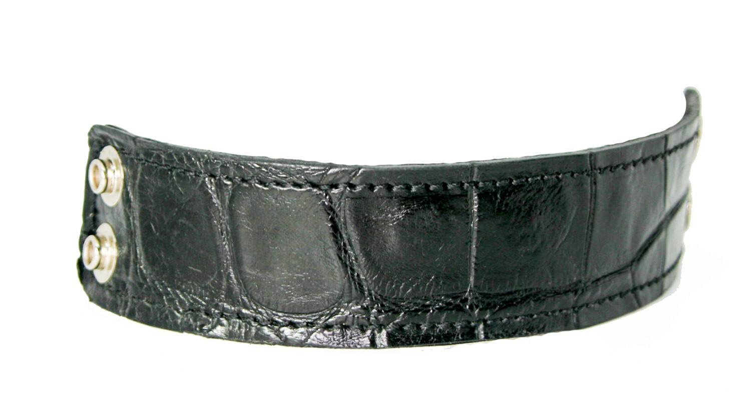 leather cuff or Bracelets Real Alligator and Kangaroo lined