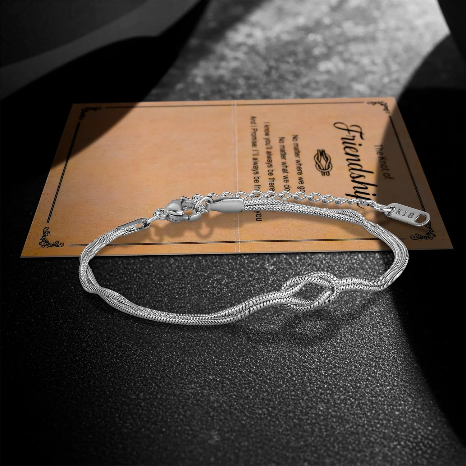 Birthday Gifts for Friends Female – Love Knot Friendship Bracelets Gift for Wome