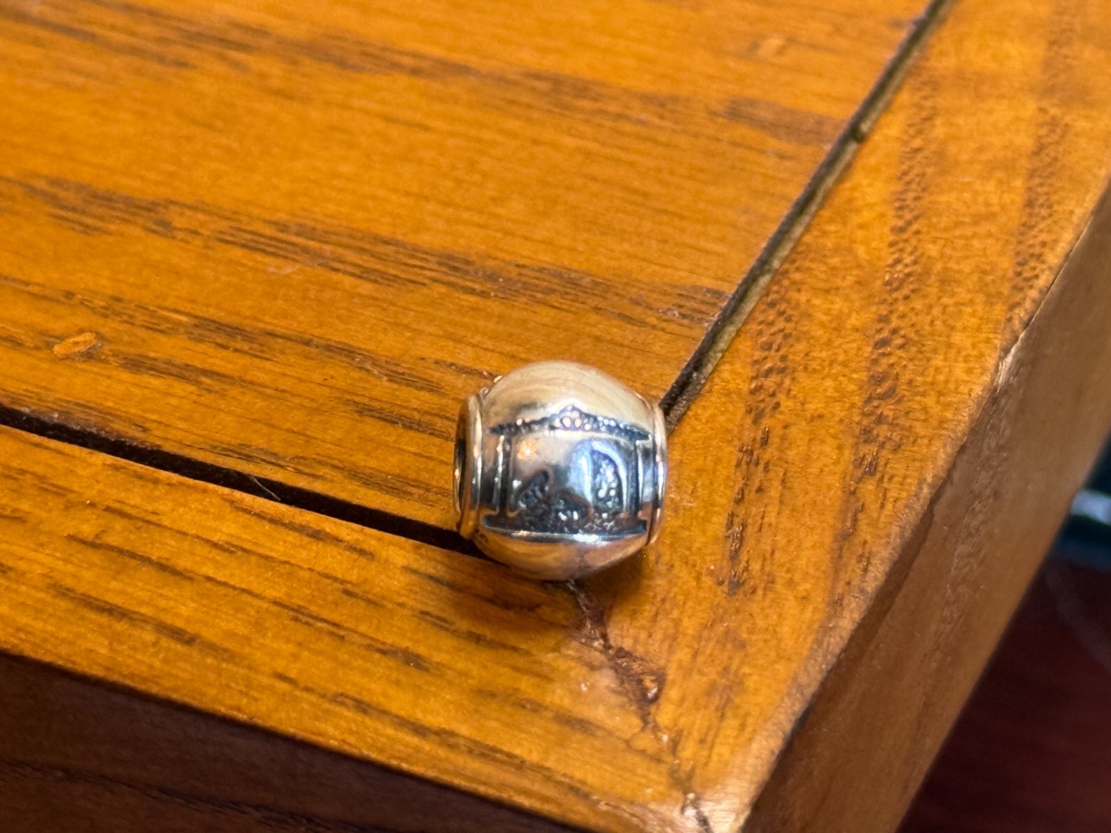 Authentic Pandora Silent Night Nativity Sterling Silver Charm P-244