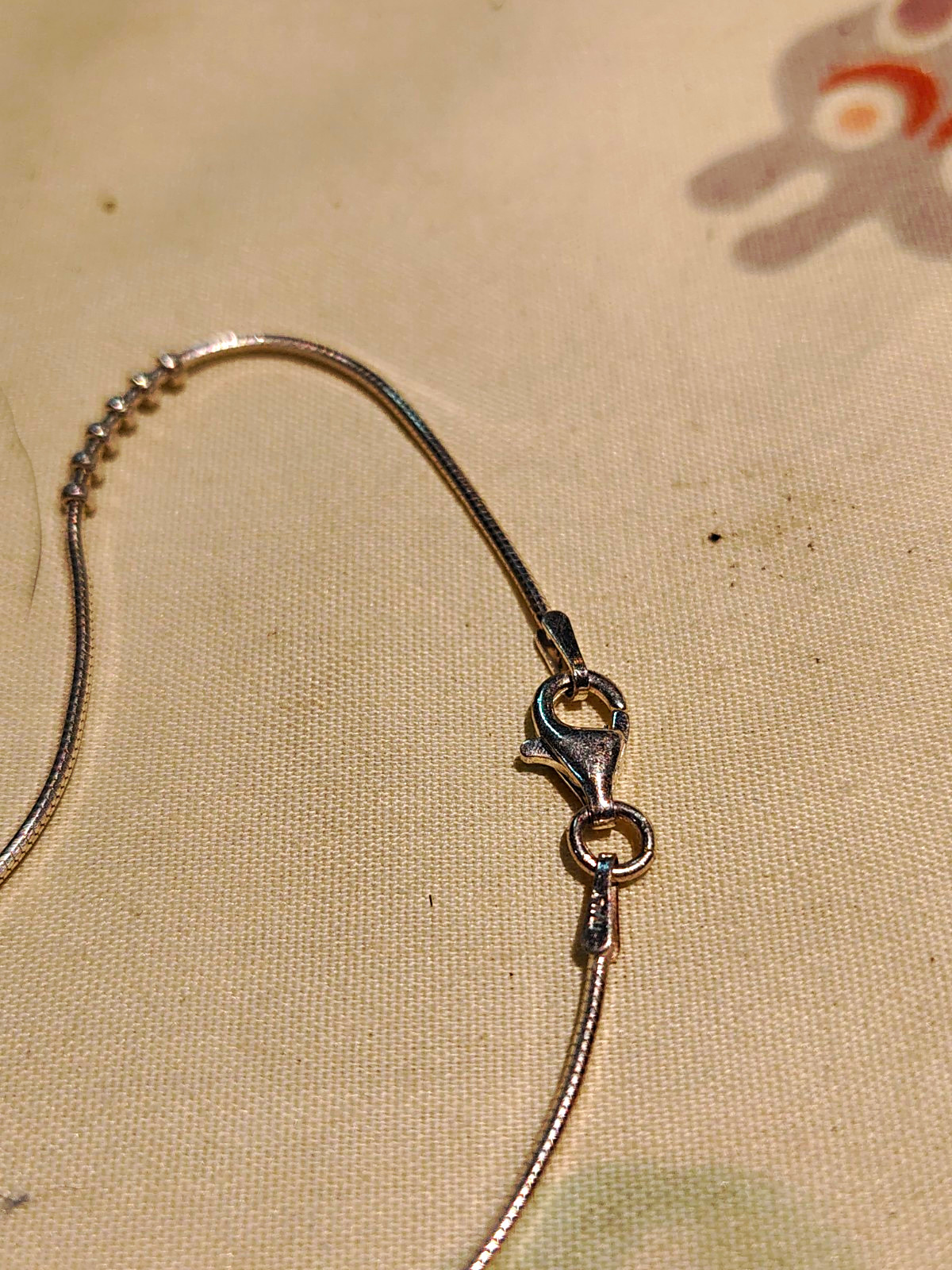 Silver Tone Snake Chain Bracelet, Lobster Clasp, No Stone, Metal