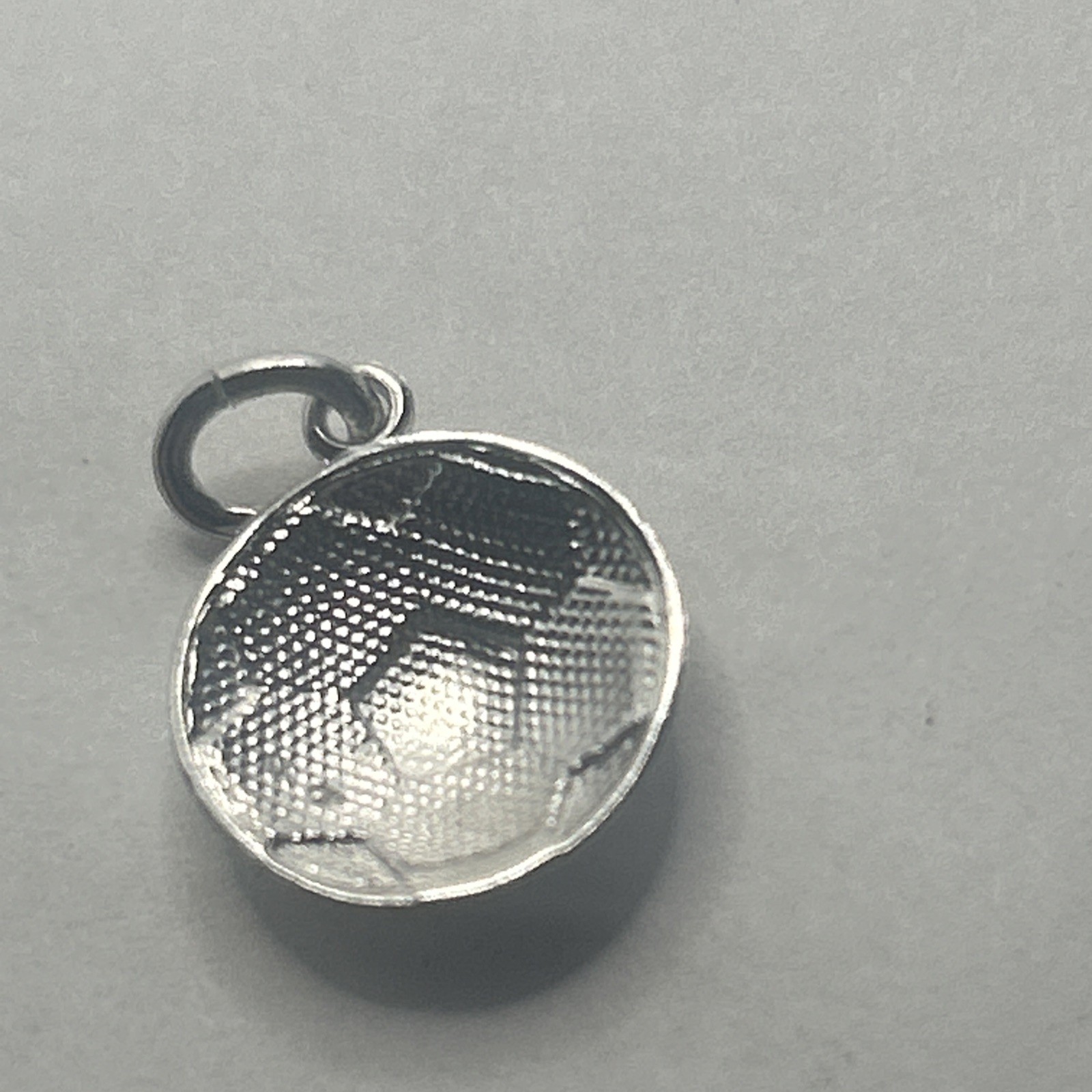 NEW 925 Sterling Silver 3D Soccer Ball Charm