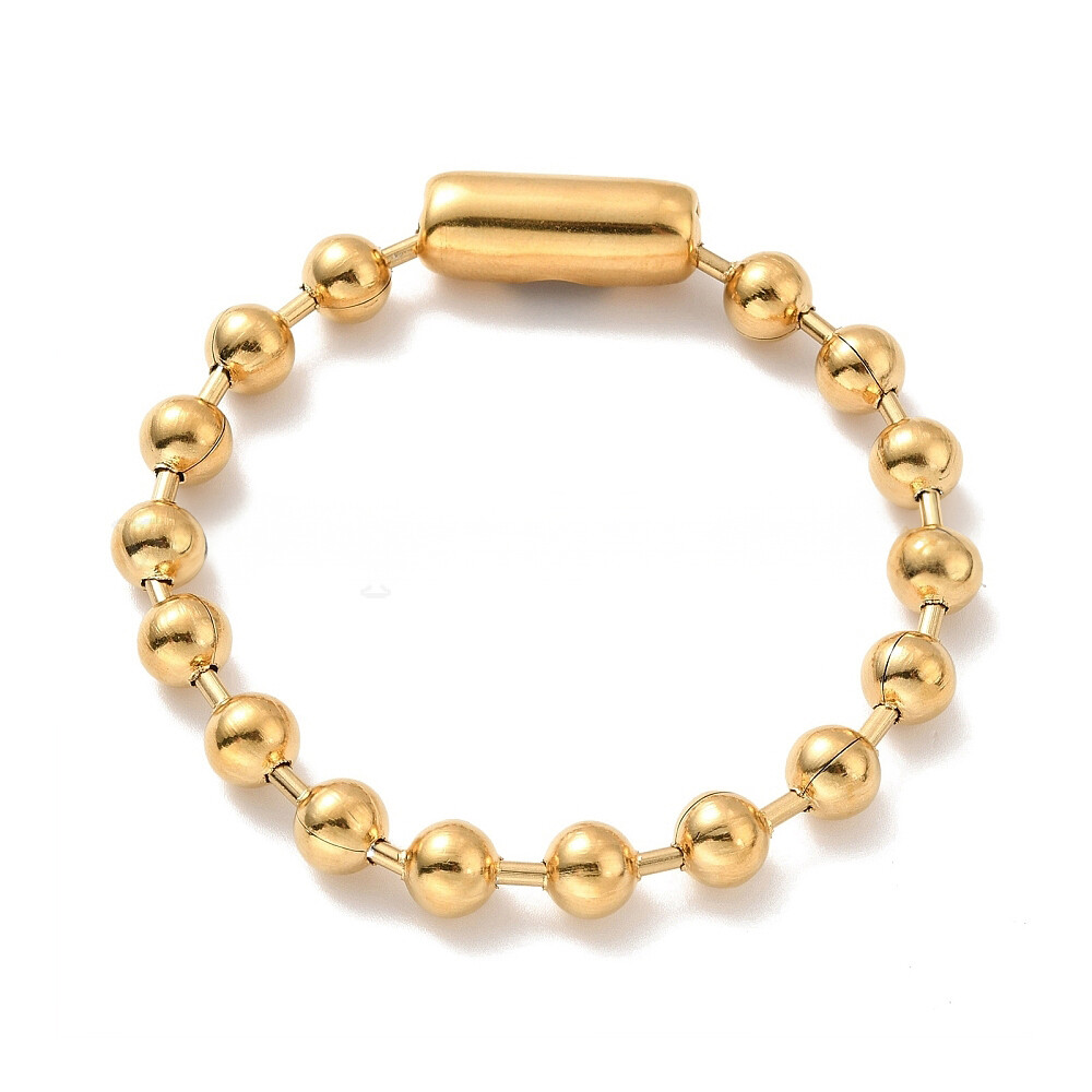6″-10″ Stainless Steel Ball Chain Bead Bracelet Silver Gold 2/4/6/8/10mm P274