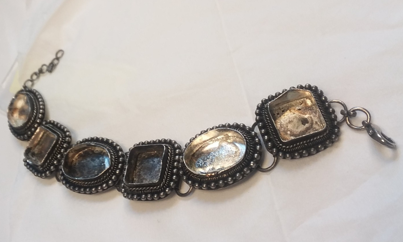7.5″-8.5″ Silver Tone Bohemian Style Blank Bracelet 07-01-2026