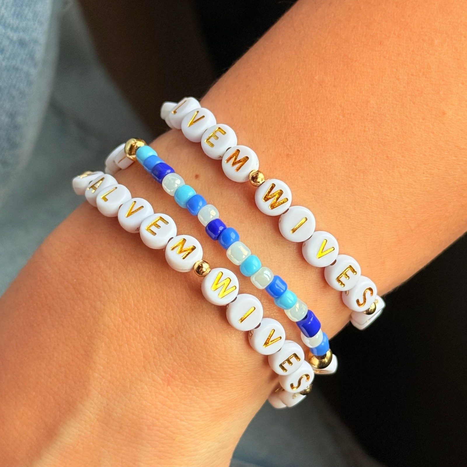Custom Glass Bead Bracelets – Personalized Bulk Order – Handmade Friendship Jewe