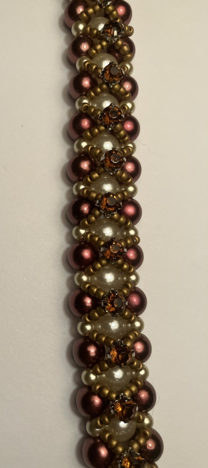 Beaded Bracelet Elegant Luxury Style Artisan Crafted Intricate Statement Piece