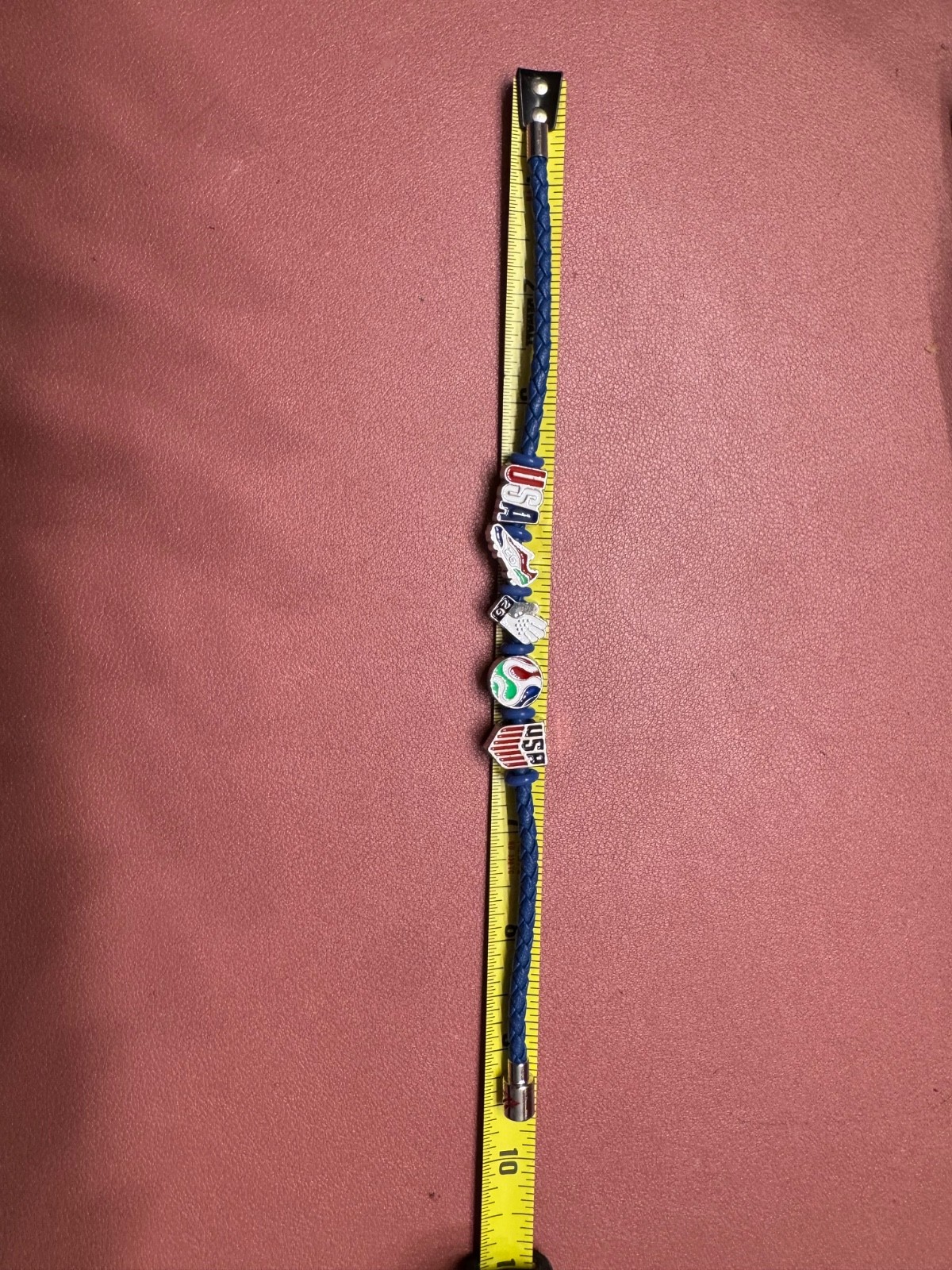 FIFA USA CHARM BRACELET SET! Size large approximately 9 1/2 inches