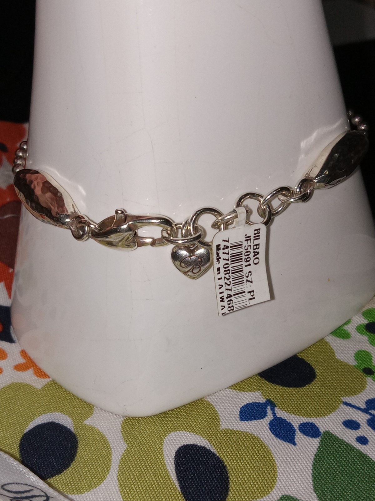 Brighton Bilbao Bracelet, Bar ID Style NWT with Brighton Bag