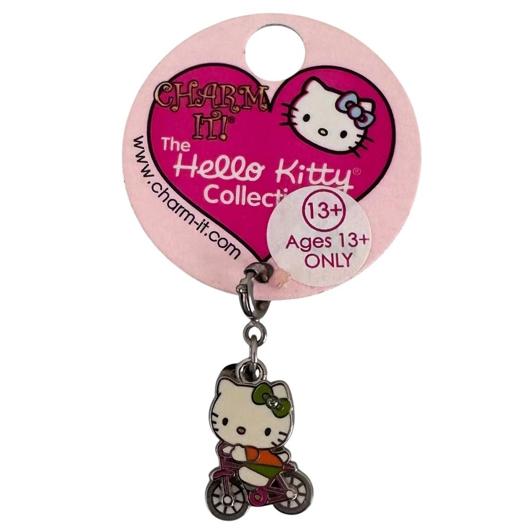 CHARM IT! Hello Kitty Bicycle RETIRED Charm Original Card Sanrio RARE Y2K