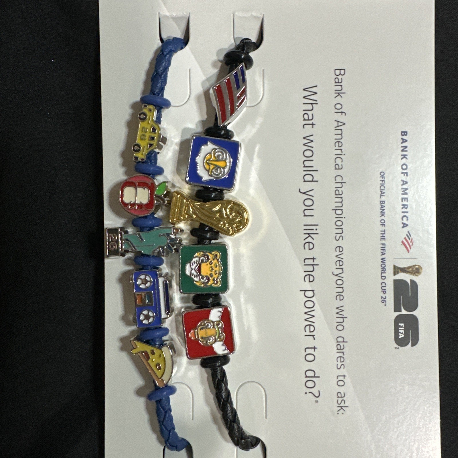 2026 FIFA World Cup Bank of America Charm Bracelets (2) New York City Exclusive