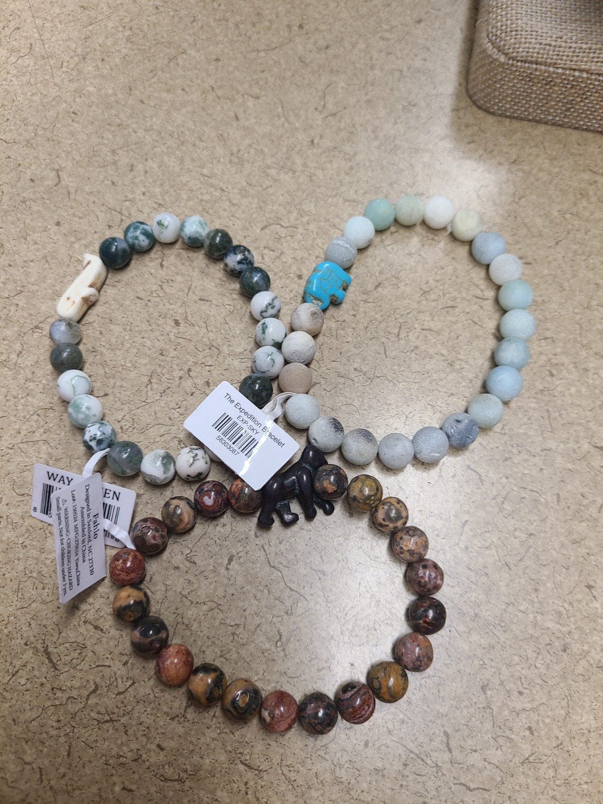 Lot of 3 Fahlo Bracelets No Tracking Cards 100910