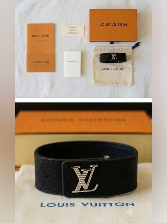 Louis Vuitton Classic Monogram Eclipse Bracelet – New w/Tags