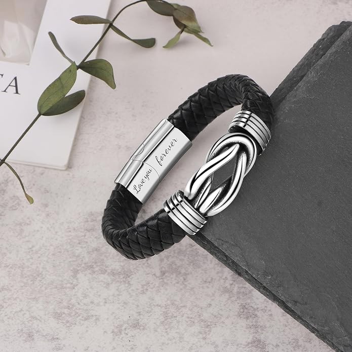 To My Son Gift for Son Bracelet Love from Mom, Dad Forever Birthday, Graduation