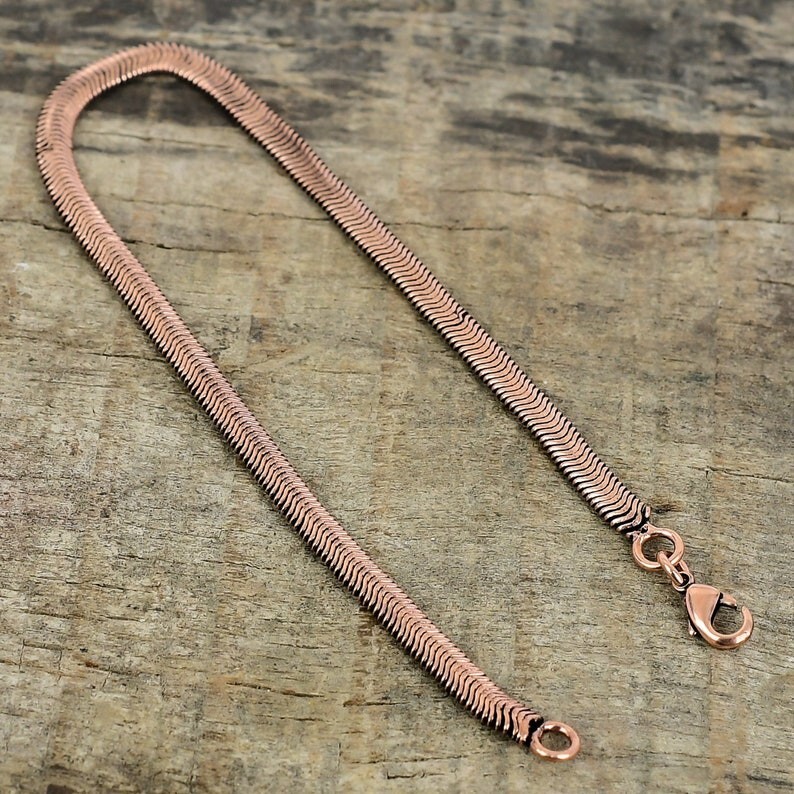 Pure Copper Snake Chain Bracelet Copper Arthritis Pain Relief Biker Bracelet