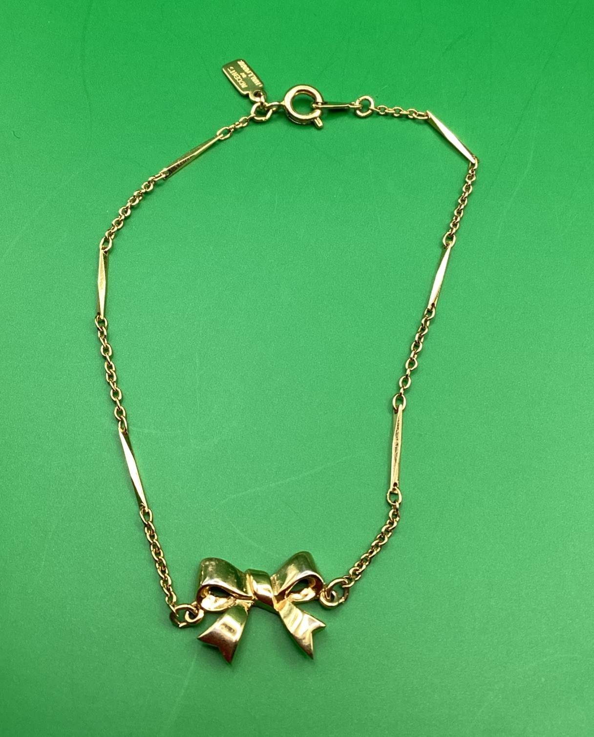 Accents By Hallmark Gold Tone Bow Bracelet