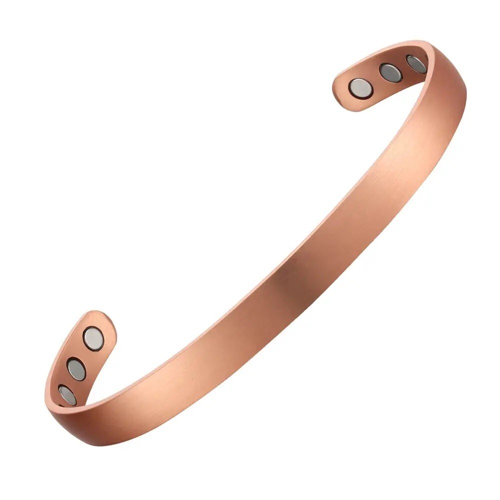 3 Pack Pure Copper Magnetic Bracelet Arthritis Pain Energy Therapy Cuff Bangle