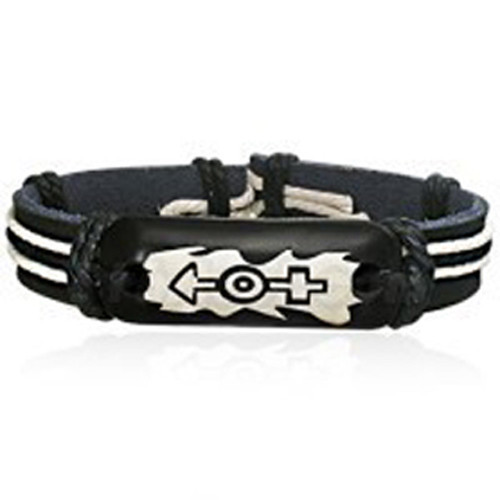 Pride Shack – Transgender Male & Female Symbols Leather Bracelet – LGBT Pride