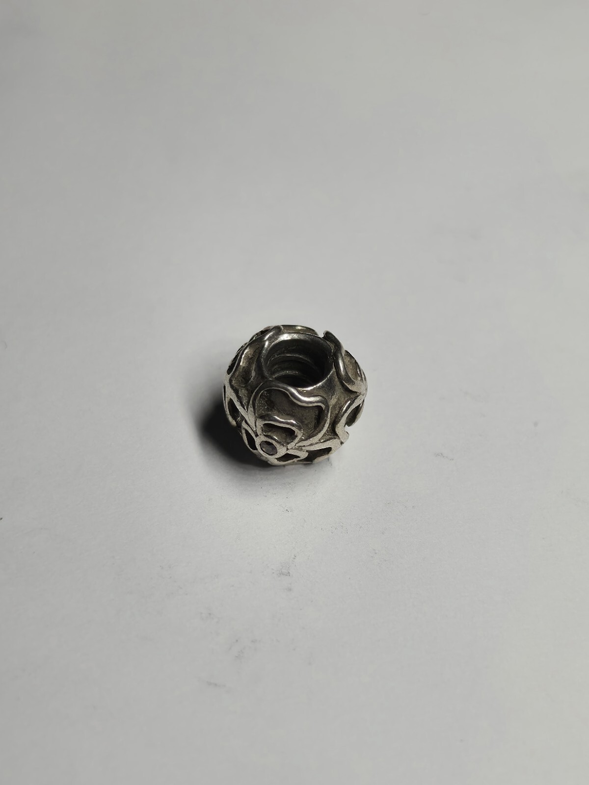Pandora Charm Brown Flower Floral Lattice – 790413Bcz retired Authentic Ale 925